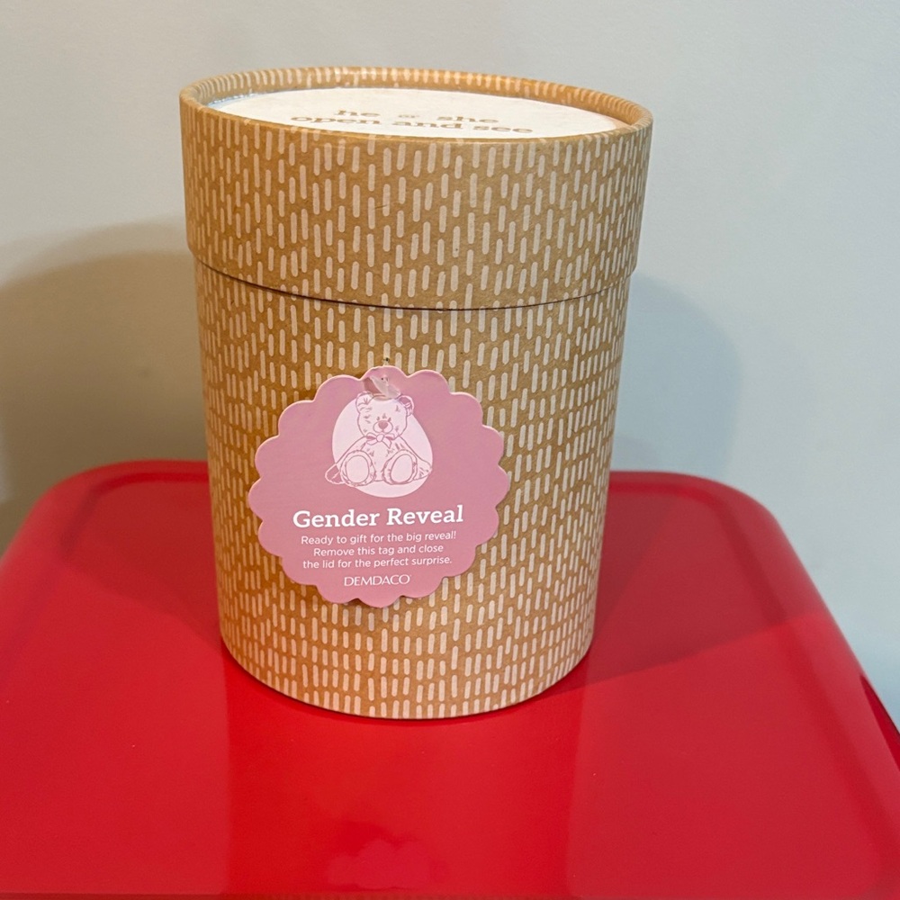 Demdaco Gender Reveal Bath Bomb - Cream and Pink